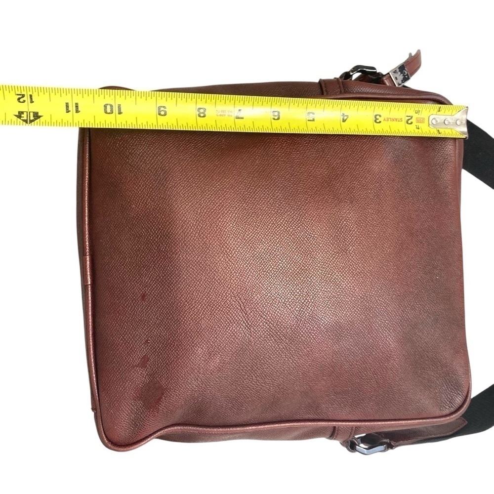 Burberry unisex burgundy maroon messenger bag - Picture 4 of 16